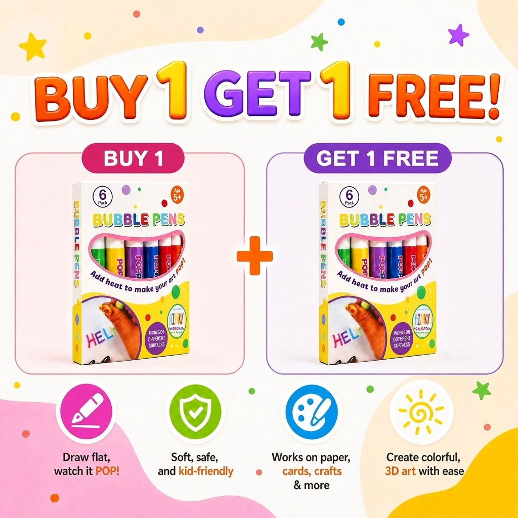 🎁🔮Magic Pen – Draw 3D with one stroke!🎄 DIY Bubble Popcorn Drawing Pens 🔥