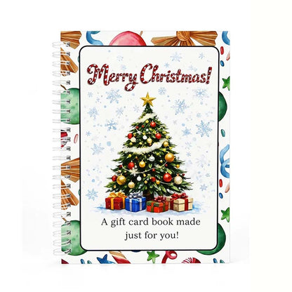 🎄🎁Christmas Sale 70% OFF!🎅DIY Spiral-Bound Christmas Gift Card Album with Surprise Pages👍