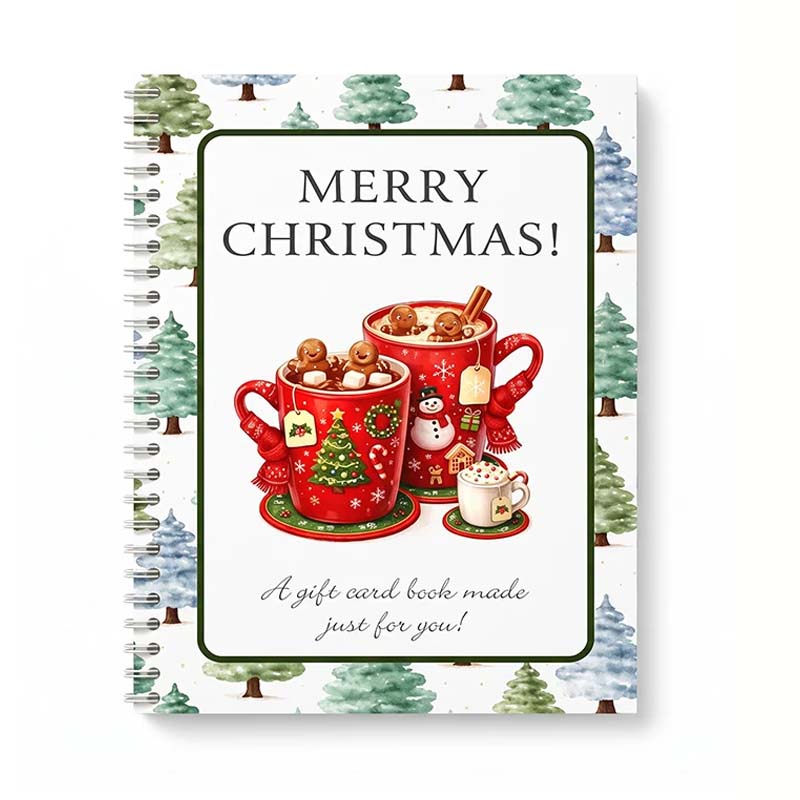 🎄🎁Christmas Sale 70% OFF!🎅DIY Spiral-Bound Christmas Gift Card Album with Surprise Pages👍