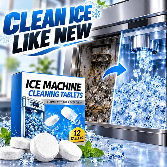 🥳 HOT SALE 2026 🥳 💞 50,000+ SOLD!🧊 Ice Machine Cleaner ✨ Fresh, Clean Ice– 12 Tablets