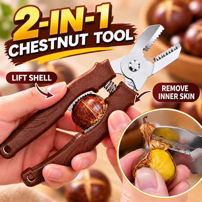 🌰 50% OFF! 🔧 2-in-1 Chestnut Shear – Score & peel in seconds ✨