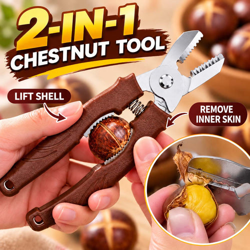 🌰 50% OFF! 🔧 2-in-1 Chestnut Shear – Score & peel in seconds ✨