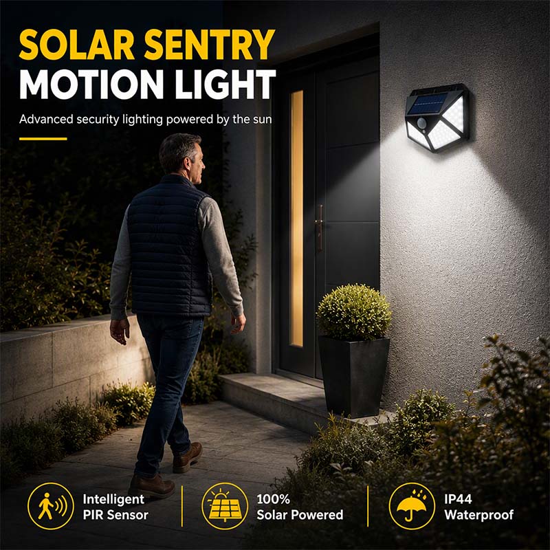 🥳2026 HOT SALE🥳💞50K+ SOLD!Motion Sensor Solar Lights – Bright Outdoor Lighting