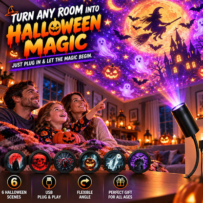 ✨Plug-&-Play HD Christmas Projector – 6 or 10 Festive Scenes (offer)