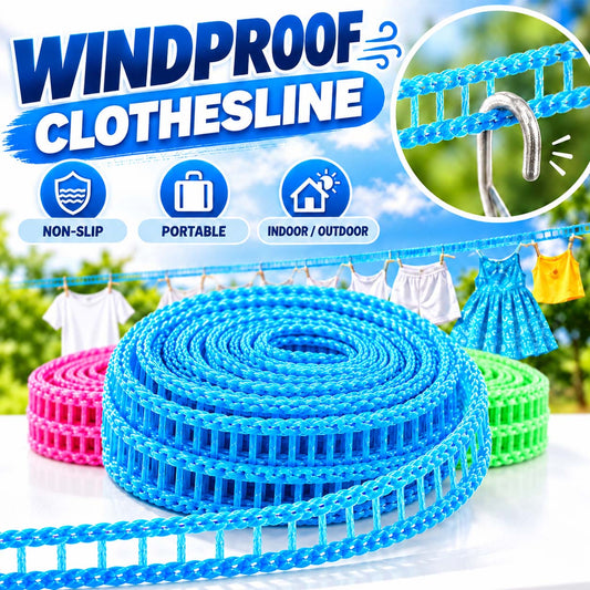 🏆LAST DAY SPECIAL PRICE⚡50K+ SOLD💕Windproof Non-Slip Clothesline (offer)