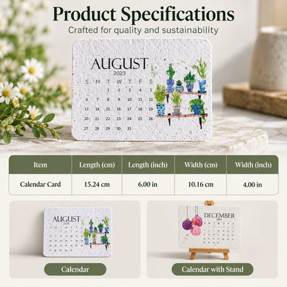 🌱 2027 Plantable Calendar – Use It. Plant It. Watch It Grow.☀（offer）