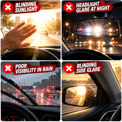 Drive Safer Day & Night 🌙 Universal HD Anti-Glare Car Visor ✨ (offer)