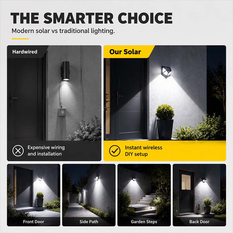 🥳2026 HOT SALE🥳💞50K+ SOLD!Motion Sensor Solar Lights – Bright Outdoor Lighting