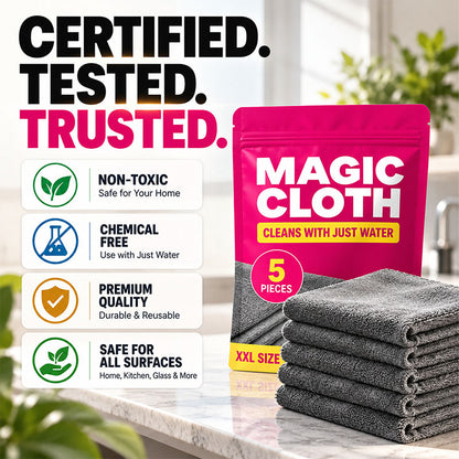 ✨Water Only Magic Cleaning Cloth🧺Streak-Free Microfiber Rag Multi-scene Lint-Free Household & Car Cleaning Towel