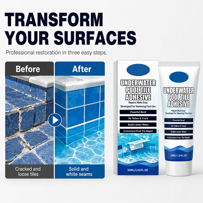 🔥🥳 HOT SALE 2026 🥳 💞 50,000+ SOLD!High Strength Underwater Pool Tile Adhesive