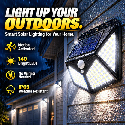 🥳2026 HOT SALE🥳💞50K+ SOLD!Motion Sensor Solar Lights – Bright Outdoor Lighting