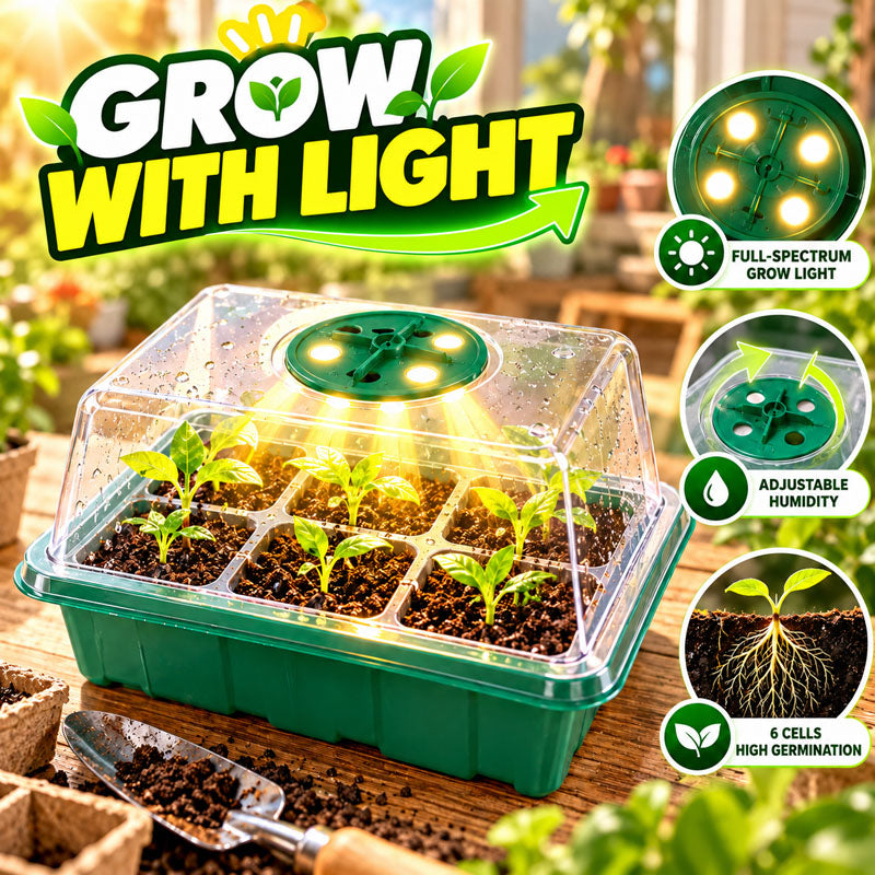 🔥🥳 HOT SALE 2026 🥳 💞 50,000+ SOLD!🎉Seed starter trays with grow light