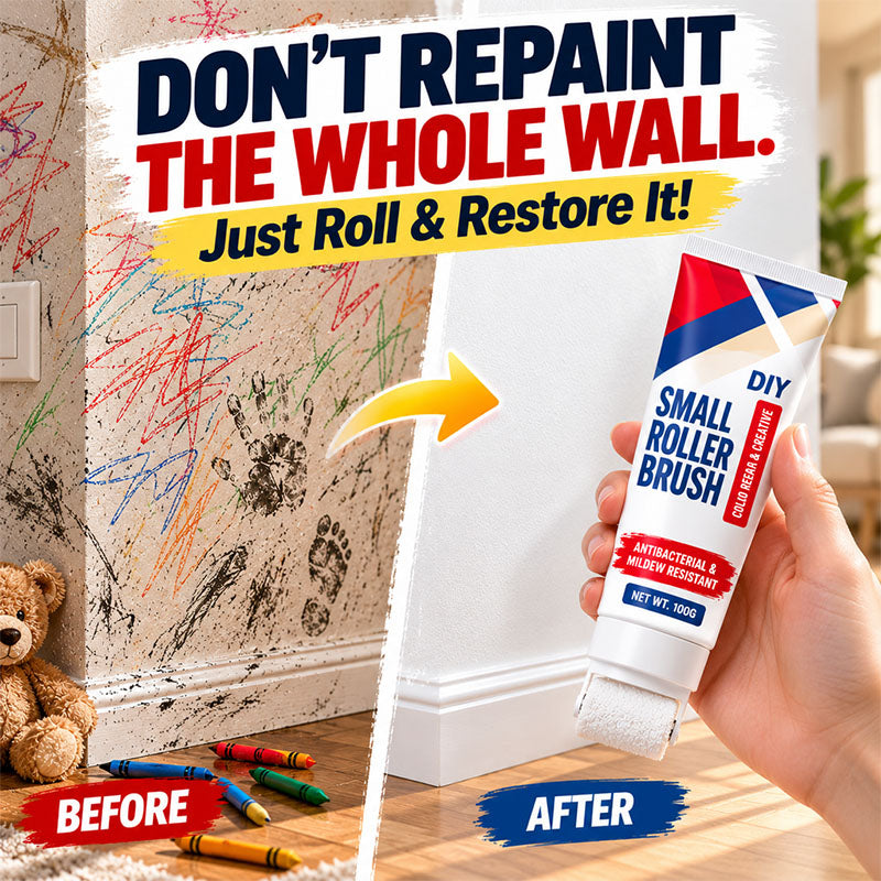 🥳 HOT SALE 2026 🥳 💞 50,000+ SOLD! ✨🔥Cavunera™ Waterproof Wall Repair Paste with Integrated Small Roller Brush