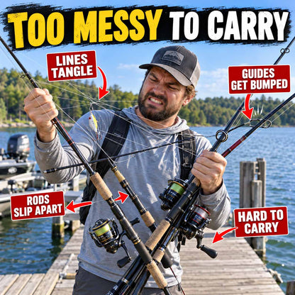 🎣 Fishing Rod Holder Strap – Keep Your Rods Secure & Organized