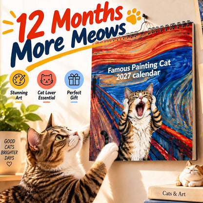 🥳2026 HOT SALE🥳💞50K+ SOLD! 🔥2027 Funny Cat Meme Calendar