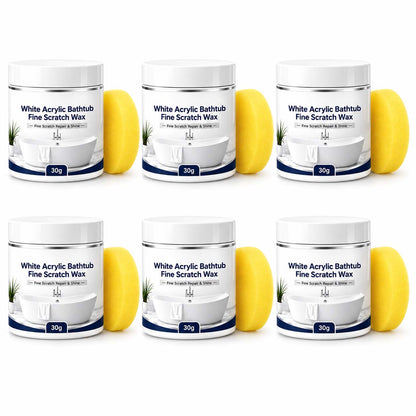 🥳 HOT SALE 2026 🥳 💞 50,000+ SOLD!🛁 Bathtub Scratch Repair Wax – White Acrylic Surface Touch-Up Kit