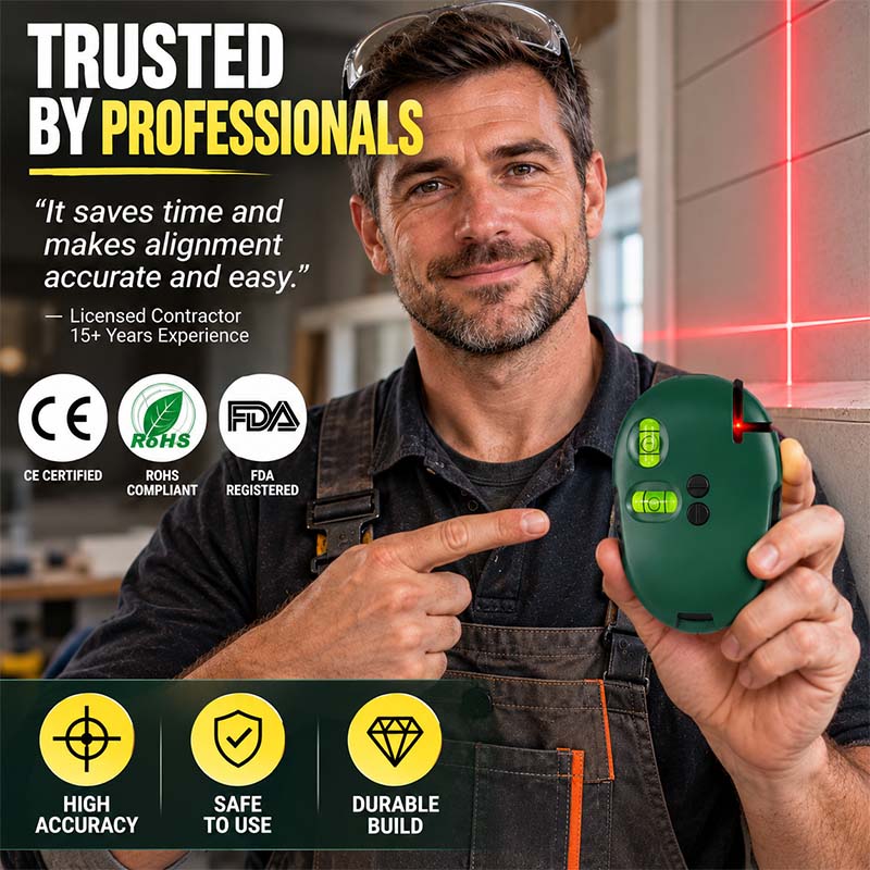 🔴90° Right Angle Laser Level – Infrared Precision Laser Line Tool, Bright Visible Beam (offer)
