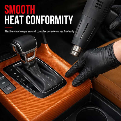 🚗 3D/6D Carbon Fiber Interior Trim Film – Self-Adhesive Car Wrap (offer)