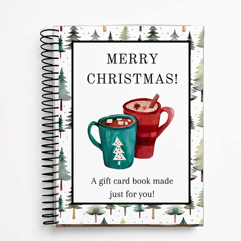 🎄🎁Christmas Sale 70% OFF!🎅DIY Spiral-Bound Christmas Gift Card Album with Surprise Pages👍