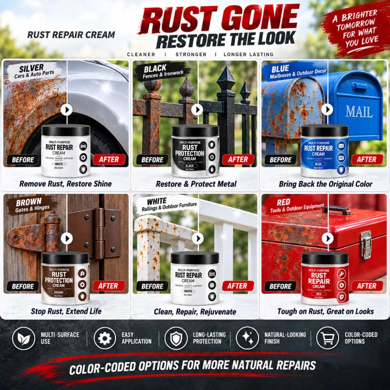 🥳2026 HOT SALE🥳💞50K+ SOLD! Multi-Purpose Rust Repair Cream for Cars & Household Metal