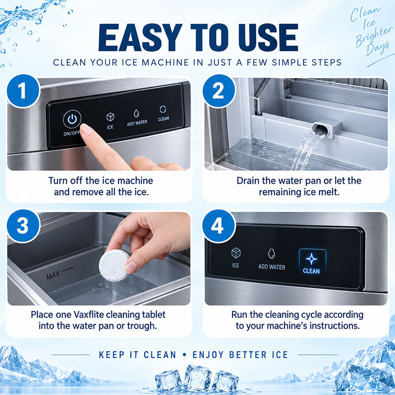 🥳 HOT SALE 2026 🥳 💞 50,000+ SOLD!🧊 Ice Machine Cleaner ✨ Fresh, Clean Ice– 12 Tablets