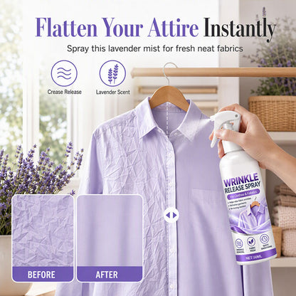 🥳2026 HOT SALE🥳💞50K+ SOLD! 💨👔 50% OFF! No Ironing Clothing Remover Spray – instantly smooths wrinkles, no heat needed. Gentle botanical formula, travel sizes. Look crisp anywhere! 🛡️✅