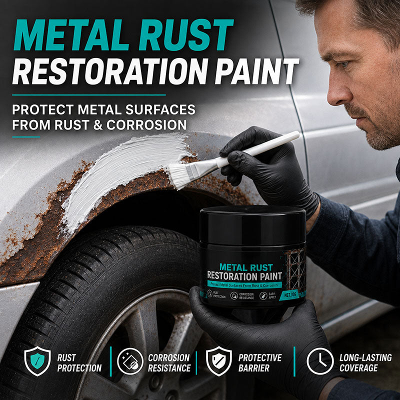 Metal Rust Protection Black Repair Paste – Restores rusty gates, railings & tools (copy)