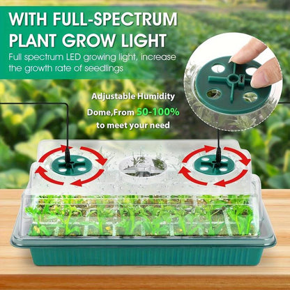 🔥🥳 HOT SALE 2026 🥳 💞 50,000+ SOLD!🎉Seed starter trays with grow light