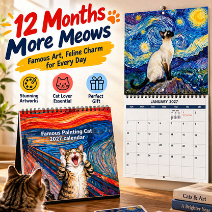 🥳2026 HOT SALE🥳💞50K+ SOLD! 🔥2027 Funny Cat Meme Calendar