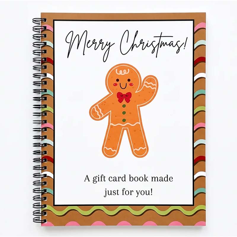 🎄🎁Christmas Sale 70% OFF!🎅DIY Spiral-Bound Christmas Gift Card Album with Surprise Pages👍