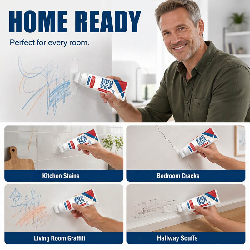 🥳 HOT SALE 2026 🥳 💞 50,000+ SOLD! ✨🔥Cavunera™ Waterproof Wall Repair Paste with Integrated Small Roller Brush