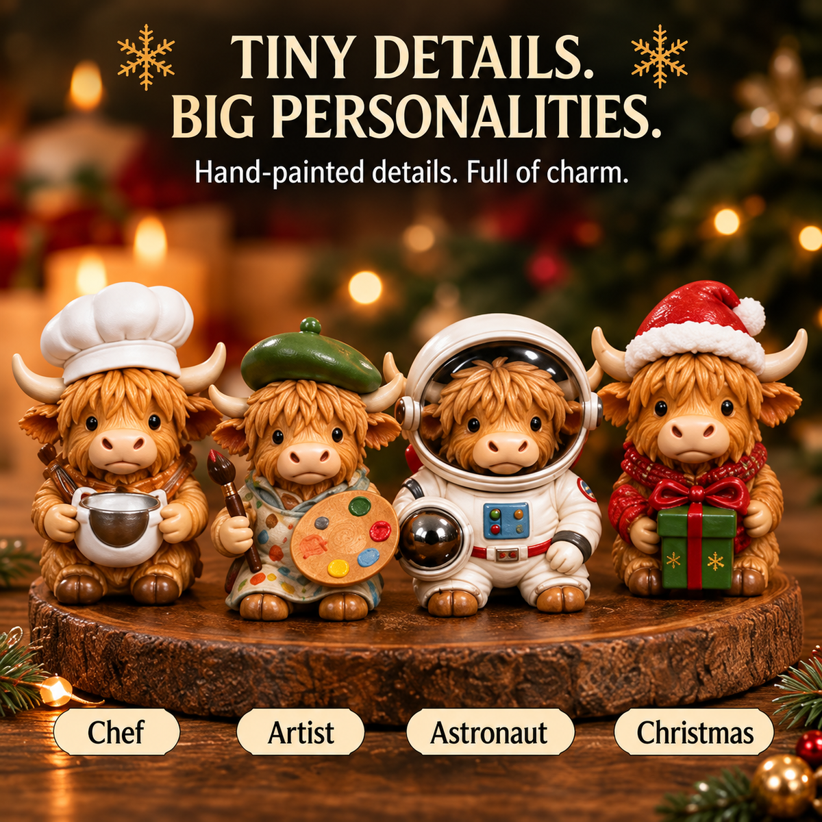 ⏳ Last Day 49% OFF –🐮24-Day Highland Cow Advent Calendar（offer）