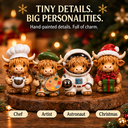 ⏳ Last Day 49% OFF –🐮24-Day Highland Cow Advent Calendar（offer）