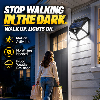 🥳2026 HOT SALE🥳💞50K+ SOLD!Motion Sensor Solar Lights – Bright Outdoor Lighting