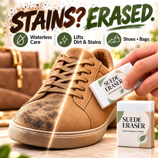 Suede Eraser Cleaner – waterless, removes scuffs & dirt from suede, (offer)