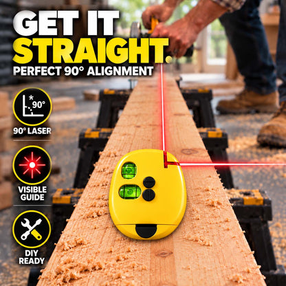 🔴90° Right Angle Laser Level – Infrared Precision Laser Line Tool, Bright Visible Beam (offer)