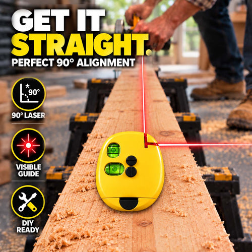 🔴90° Right Angle Laser Level – Infrared Precision Laser Line Tool, Bright Visible Beam (offer)