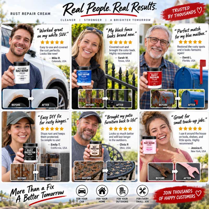 🥳2026 HOT SALE🥳💞50K+ SOLD! Multi-Purpose Rust Repair Cream for Cars & Household Metal