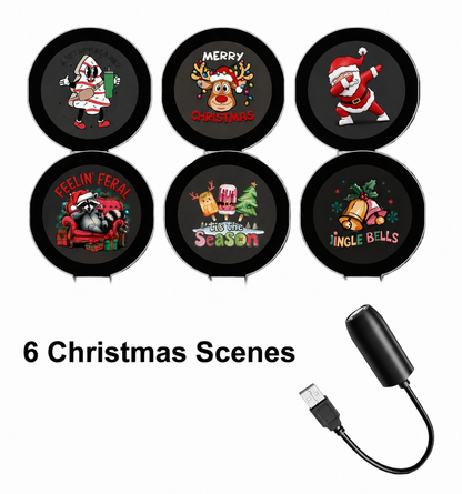 ✨Plug-&-Play HD Christmas Projector – 6 or 10 Festive Scenes (offer)