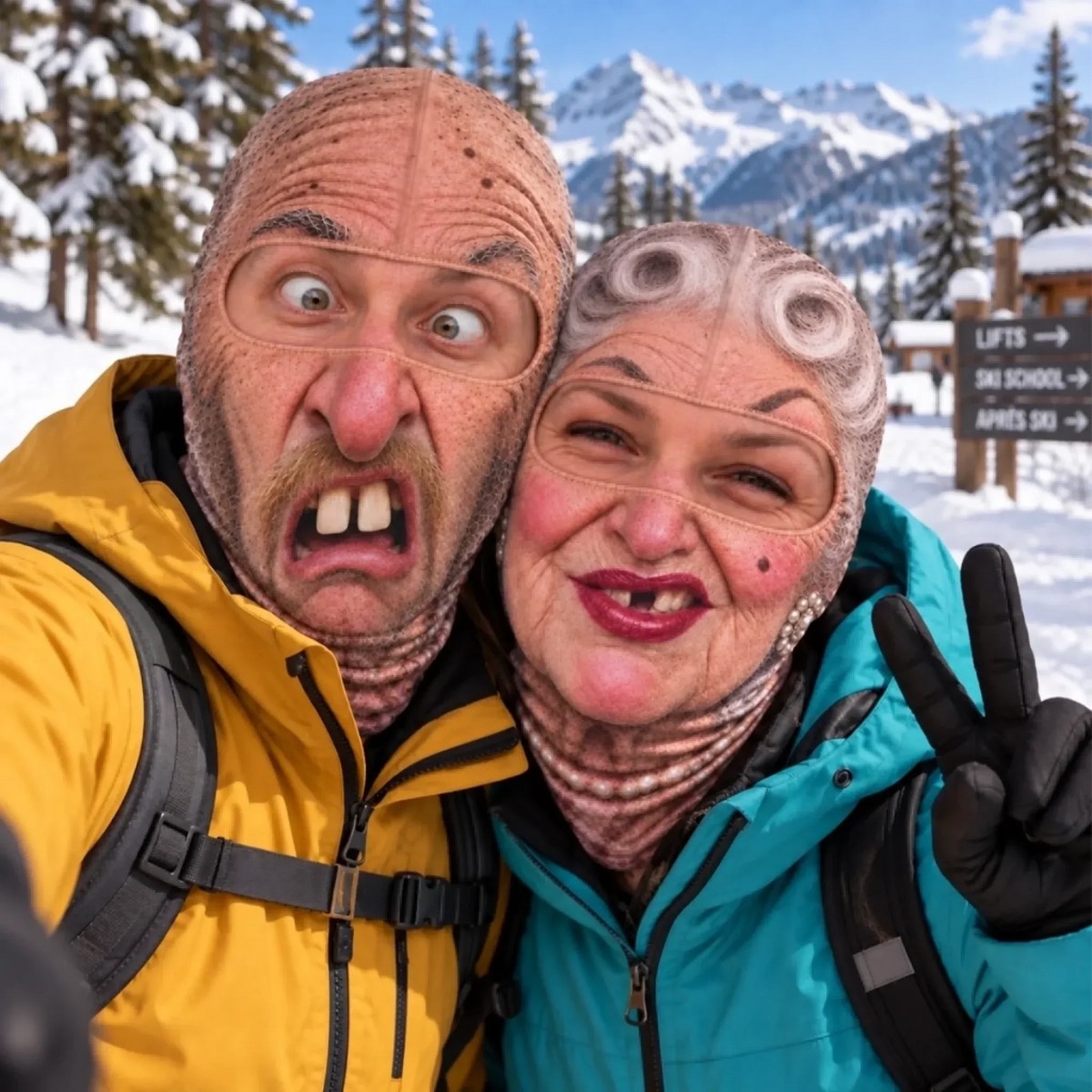 Funny Face Ski Lovers Gifts - Personalized Ski Mask (offer)