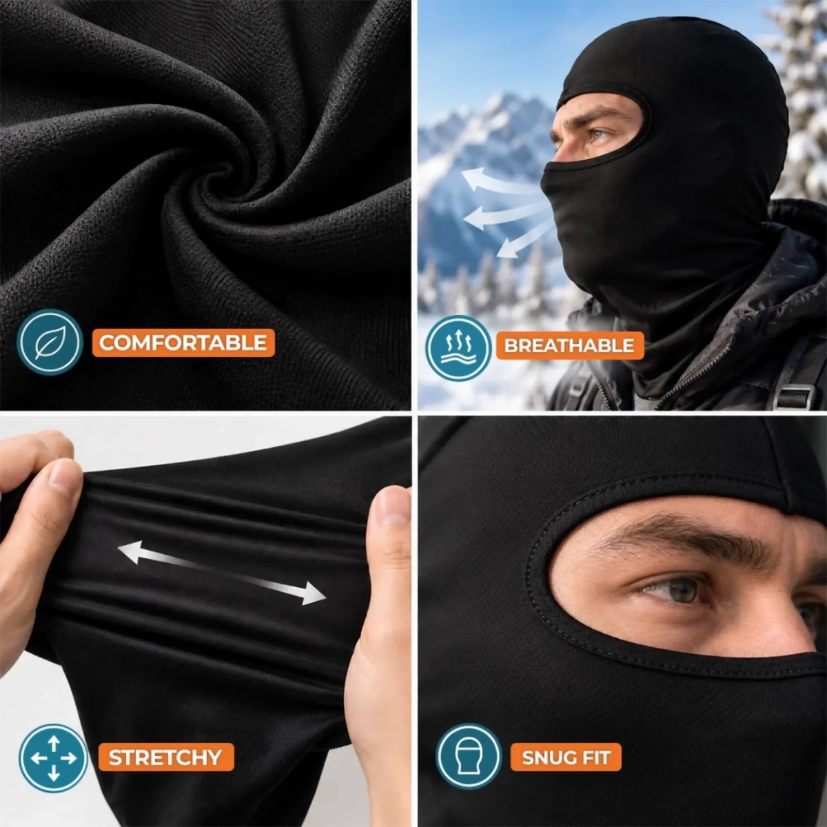 Funny Face Ski Lovers Gifts - Personalized Ski Mask (offer)