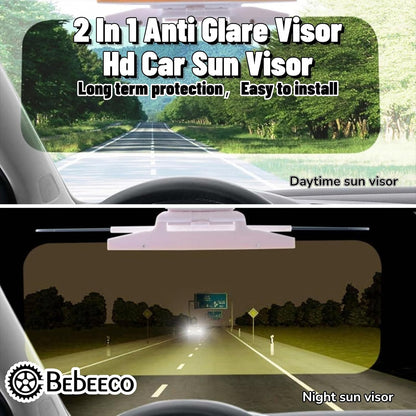 Drive Safer Day & Night 🌙 Universal HD Anti-Glare Car Visor ✨ (offer)