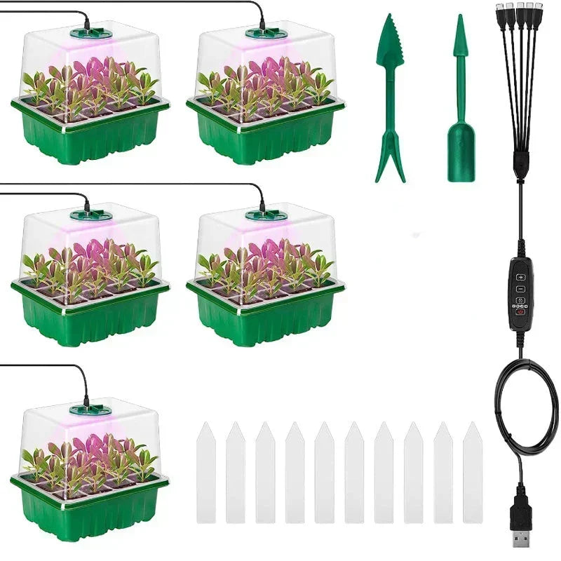 🔥🥳 HOT SALE 2026 🥳 💞 50,000+ SOLD!🎉Seed starter trays with grow light