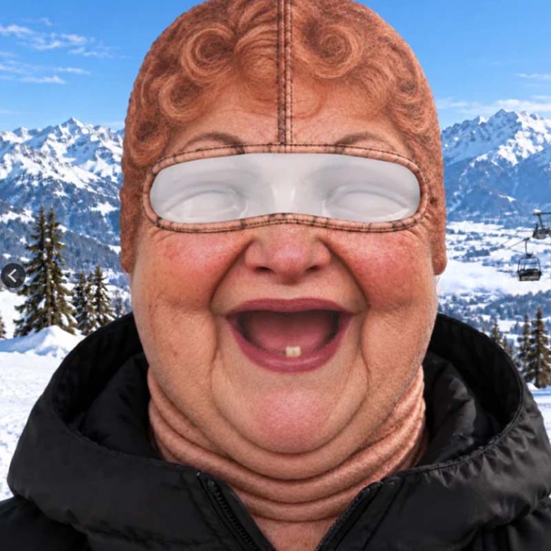 Funny Face Ski Lovers Gifts - Personalized Ski Mask (offer)