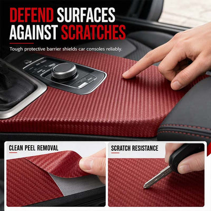 🚗 3D/6D Carbon Fiber Interior Trim Film – Self-Adhesive Car Wrap (offer)