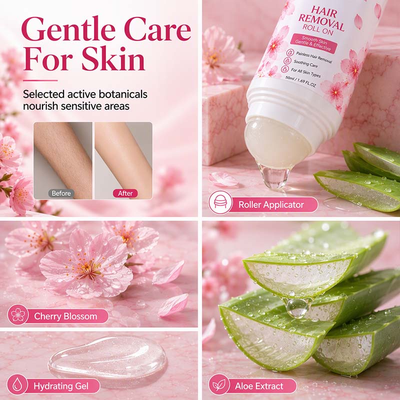 🔥🥳 HOT SALE 2026 🥳 💞 50,000+ SOLD!Gentle Smooth Roll-On Body Hair Removal