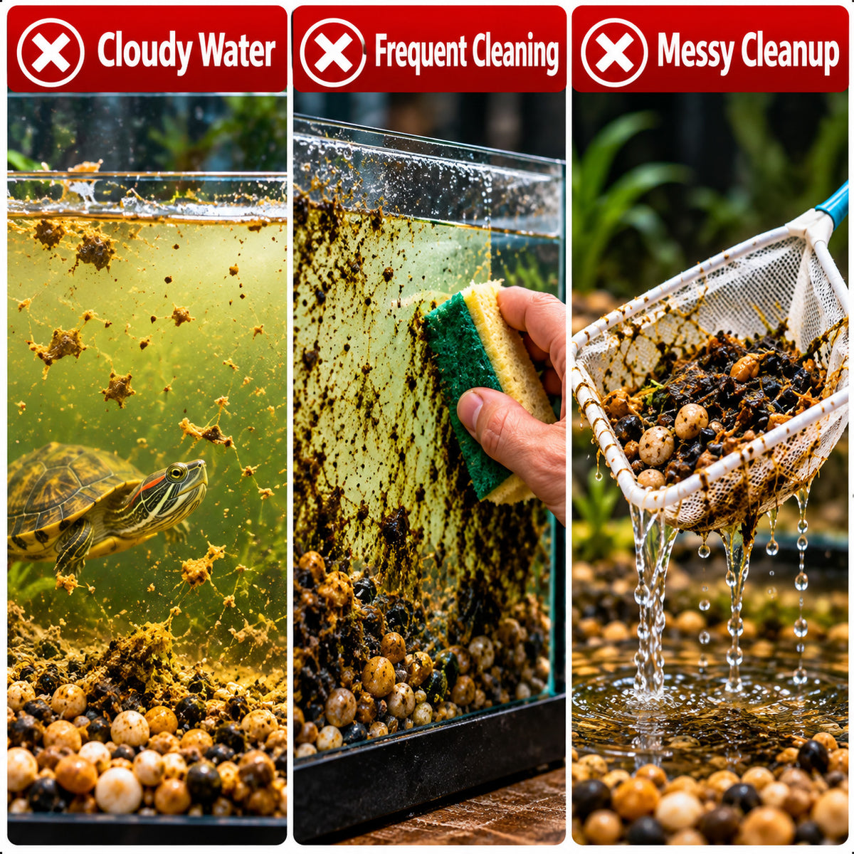Turtle Tank Poop Collector & Aquarium Waste Cleaner