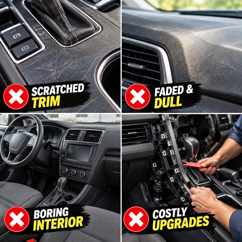 🚗 3D/6D Carbon Fiber Interior Trim Film – Self-Adhesive Car Wrap (offer)