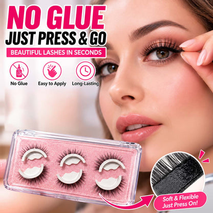 Reusable Self‑Adhesive False Eyelashes – No glue needed, just press  (offer)