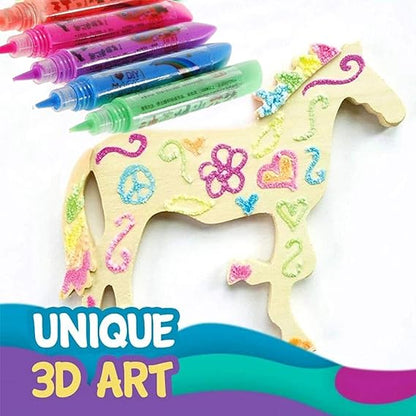 🎁🔮Magic Pen – Draw 3D with one stroke!🎄 DIY Bubble Popcorn Drawing Pens 🔥